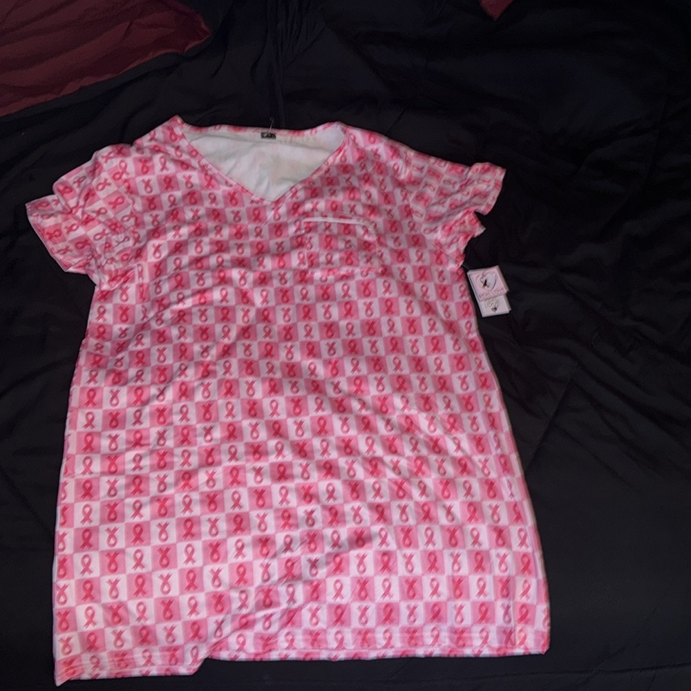 Real Love Pink Ribbon 🎀 Gown with front pocket 🎀🎗️Bundle - Picture 2 of 10